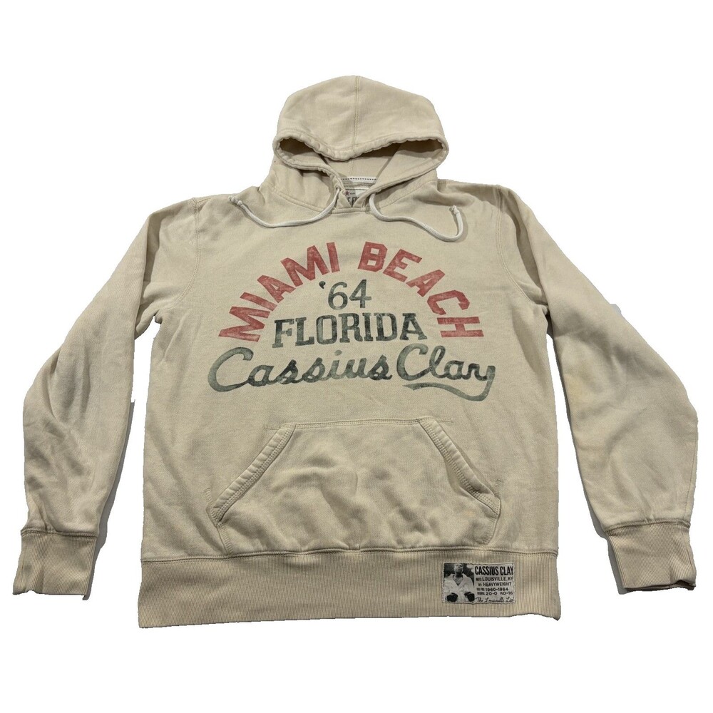 Roots of Fight Cassius Clay Muhammad Ali Hoodie '64 Retro Boxing Pullover RARE M